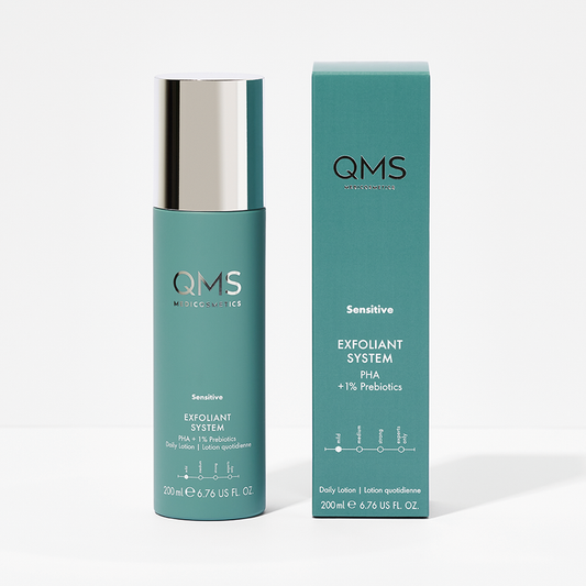 QMS Exfoliant System AHA + BHA + PHA + 1% Prebiotics Daily Lotion 200 ml