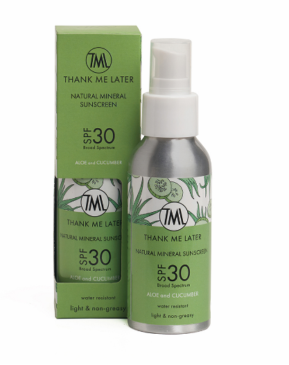 Thank Me Later Aloe vera and cucumber spf 30