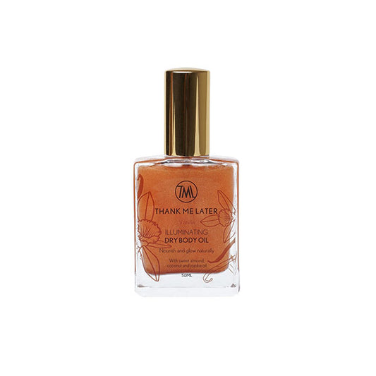 Thank Me Later Illuminating dry body oil