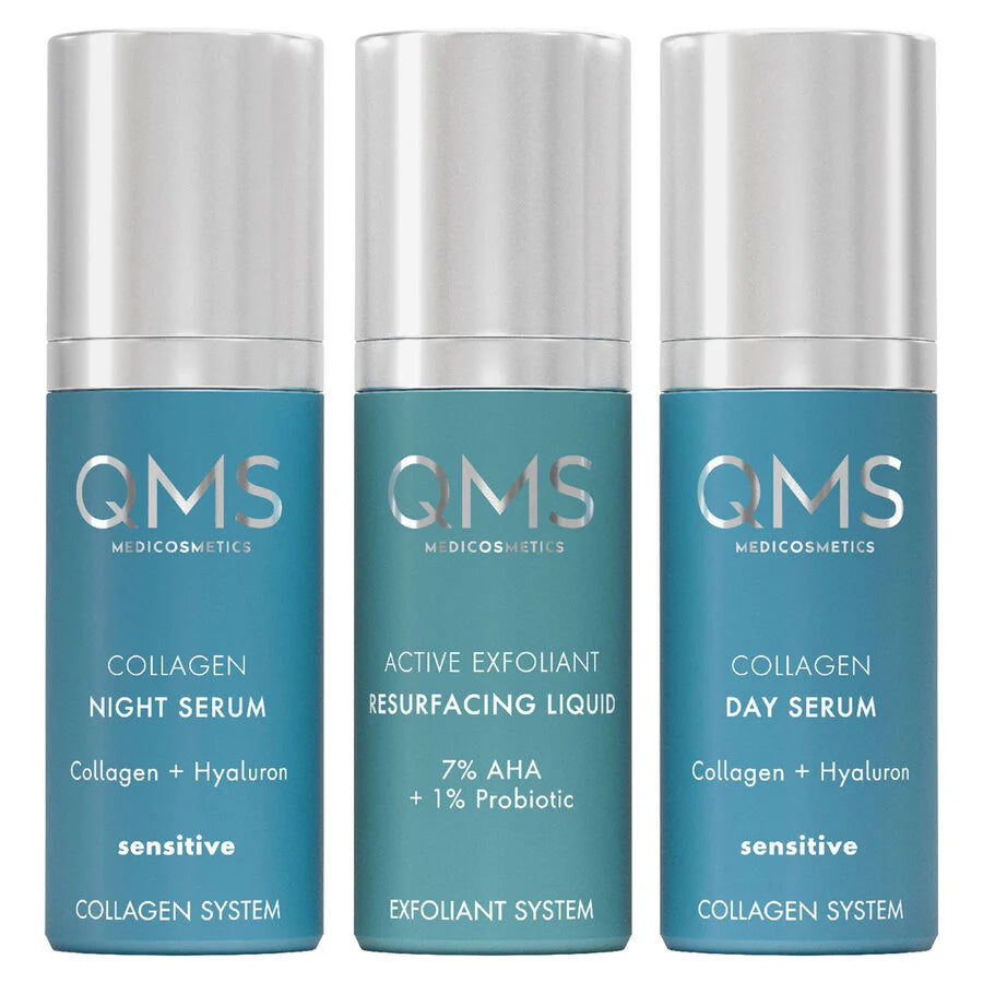 QMS Collagen + Exfoliant Set Sensitive