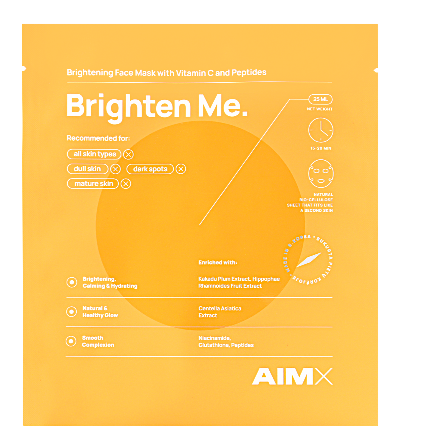 AIMX Brighten Me – Vitamin C Face Mask