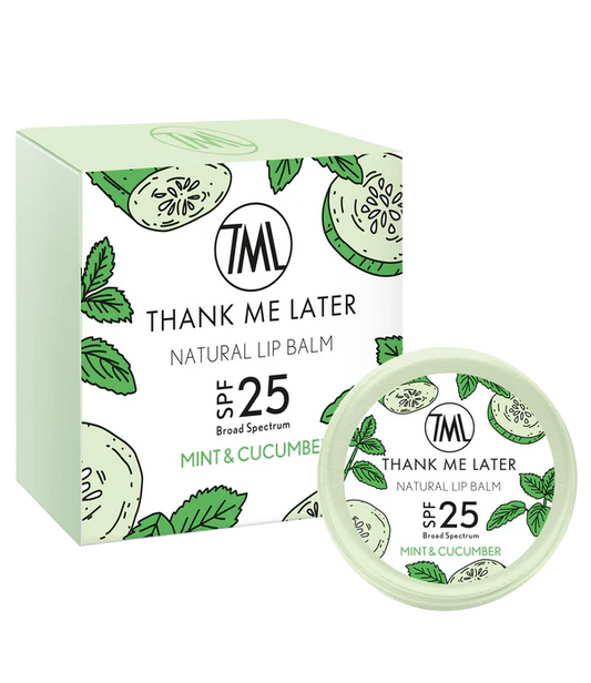 Thank Me Later Mint & Cucumber Lip Balm SPF25