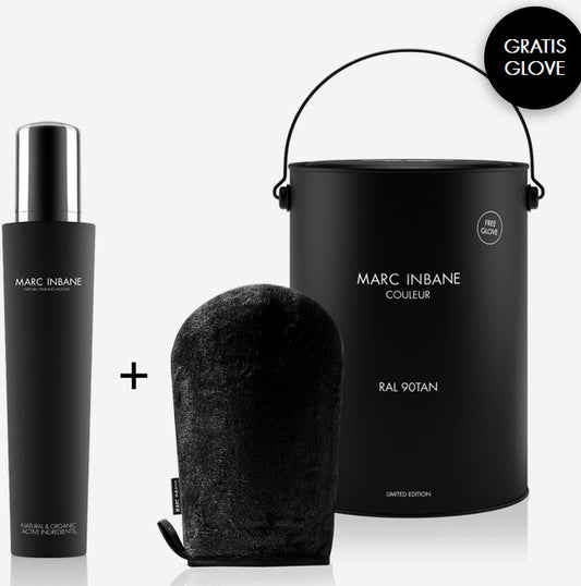 Limited edition:RAL 90TAN Natural Tanning Mousse + Glove in verfblik